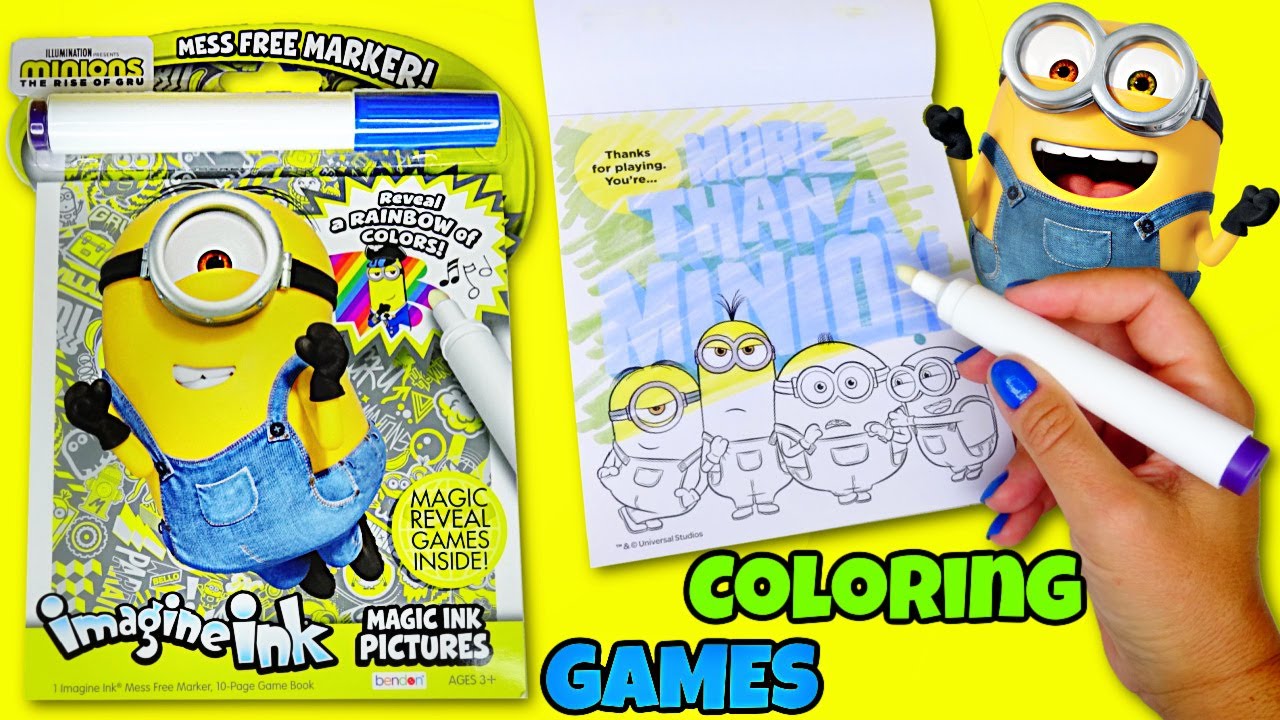 Minions the rise of gru activity book with coloring pages and games