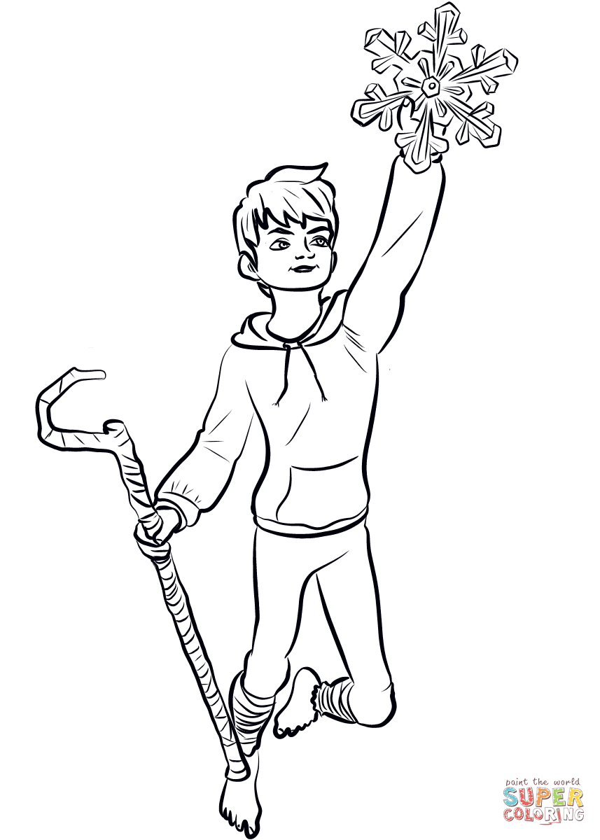 Jack frost from rise of the guardians coloring page free printable coloring pages