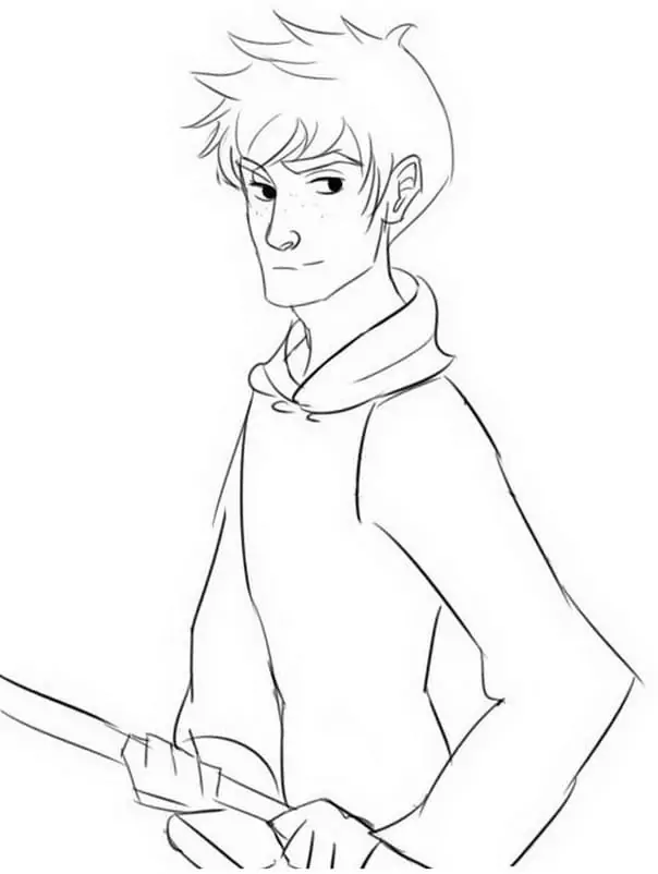 Jack frost coloring page