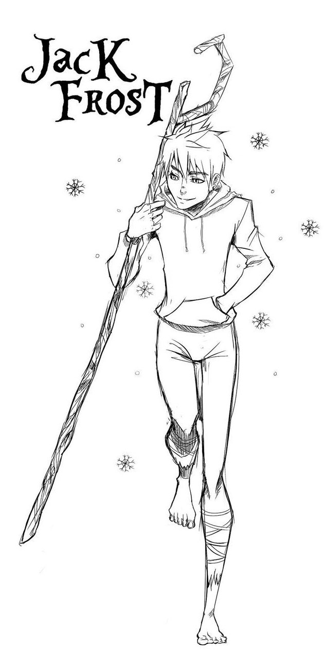 Jack frost coloring pages rise of the guardians