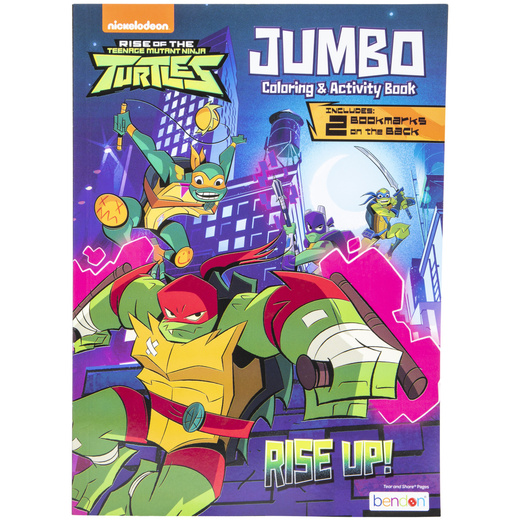 Teenage mutant ninja turtles jumbo coloring and activity book five below let go have fun