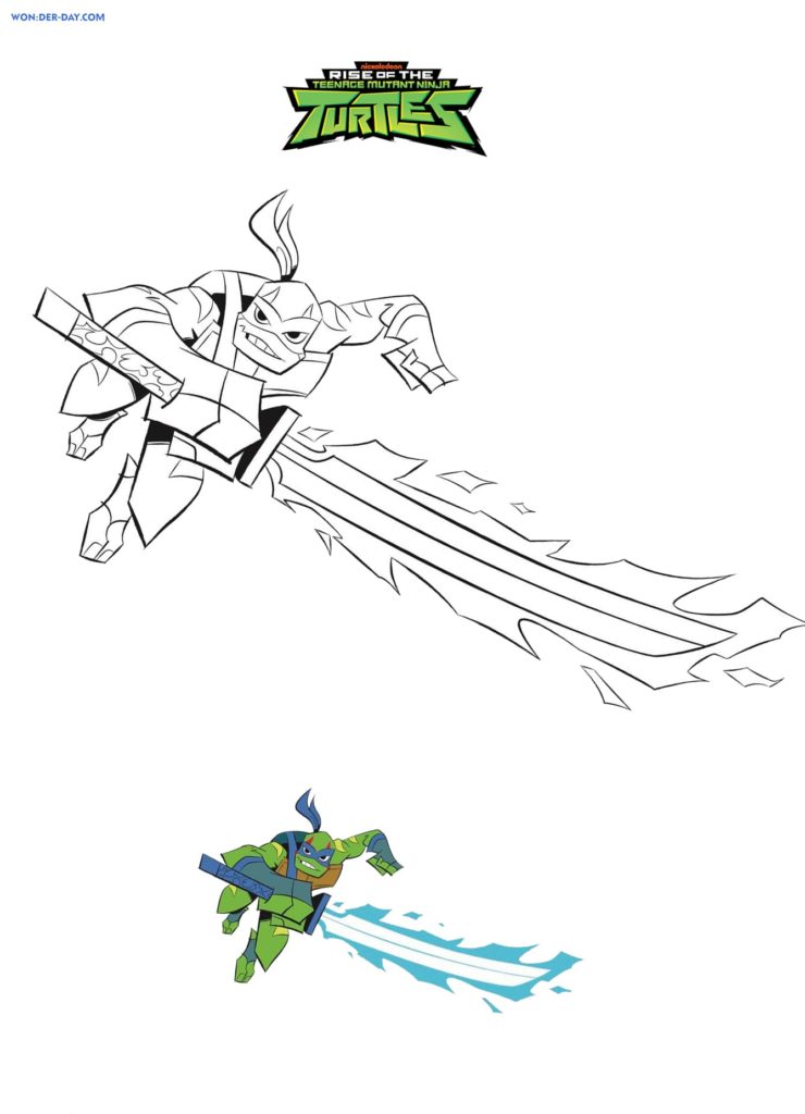 Teenage mutant ninja turtles coloring pages â wonder