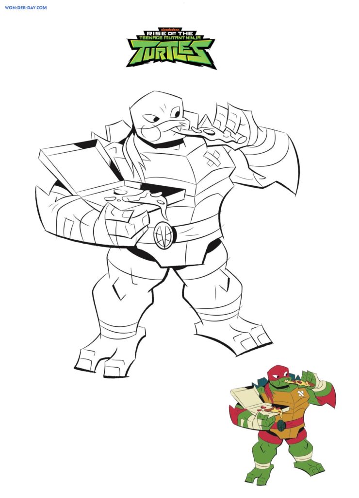 Teenage mutant ninja turtles coloring pages â wonder
