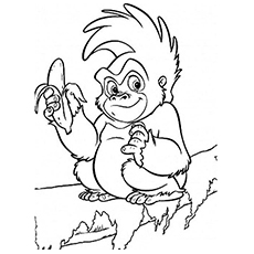 Top free printable banana coloring pages online