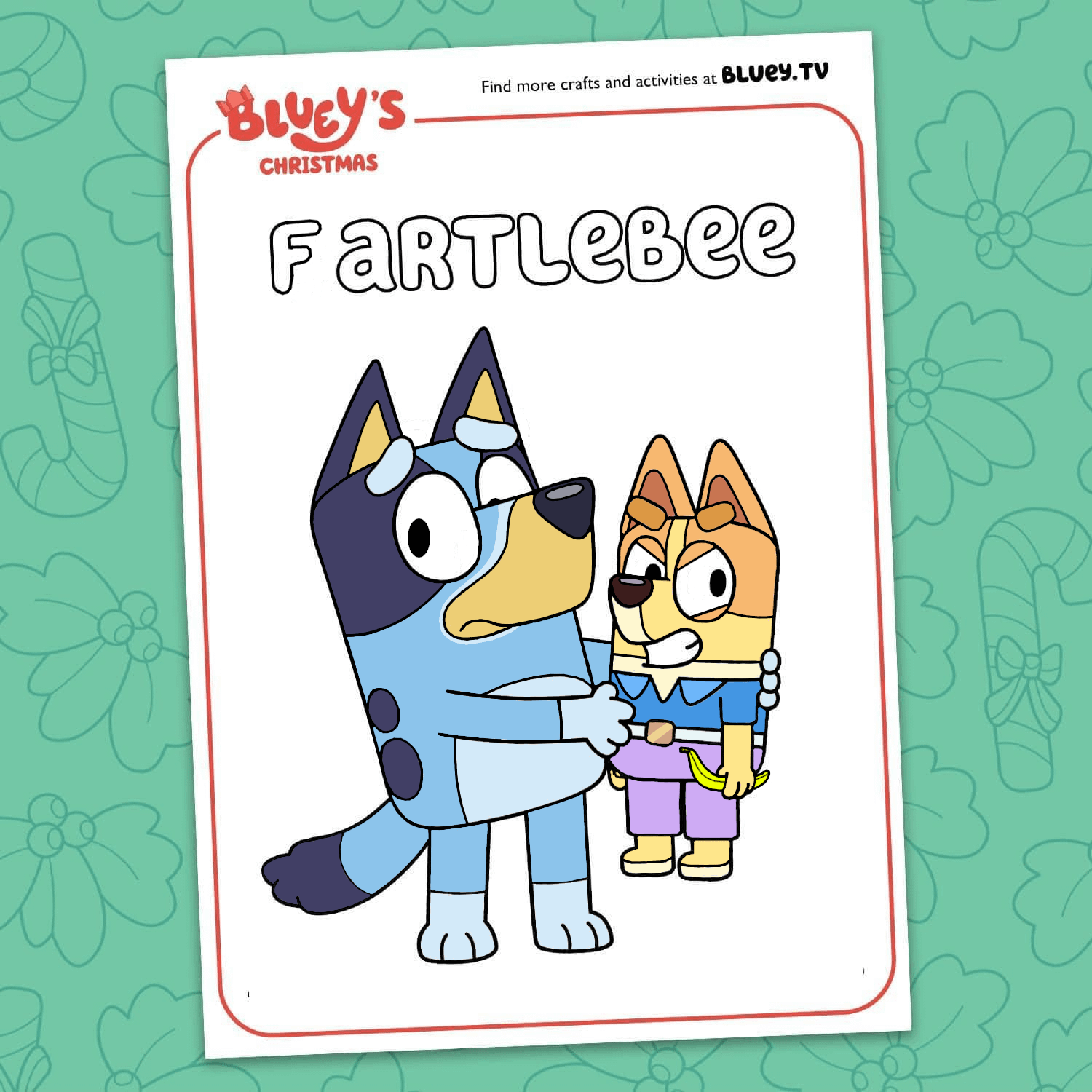 Thought id try one of those colouring pages howd i do rbluey