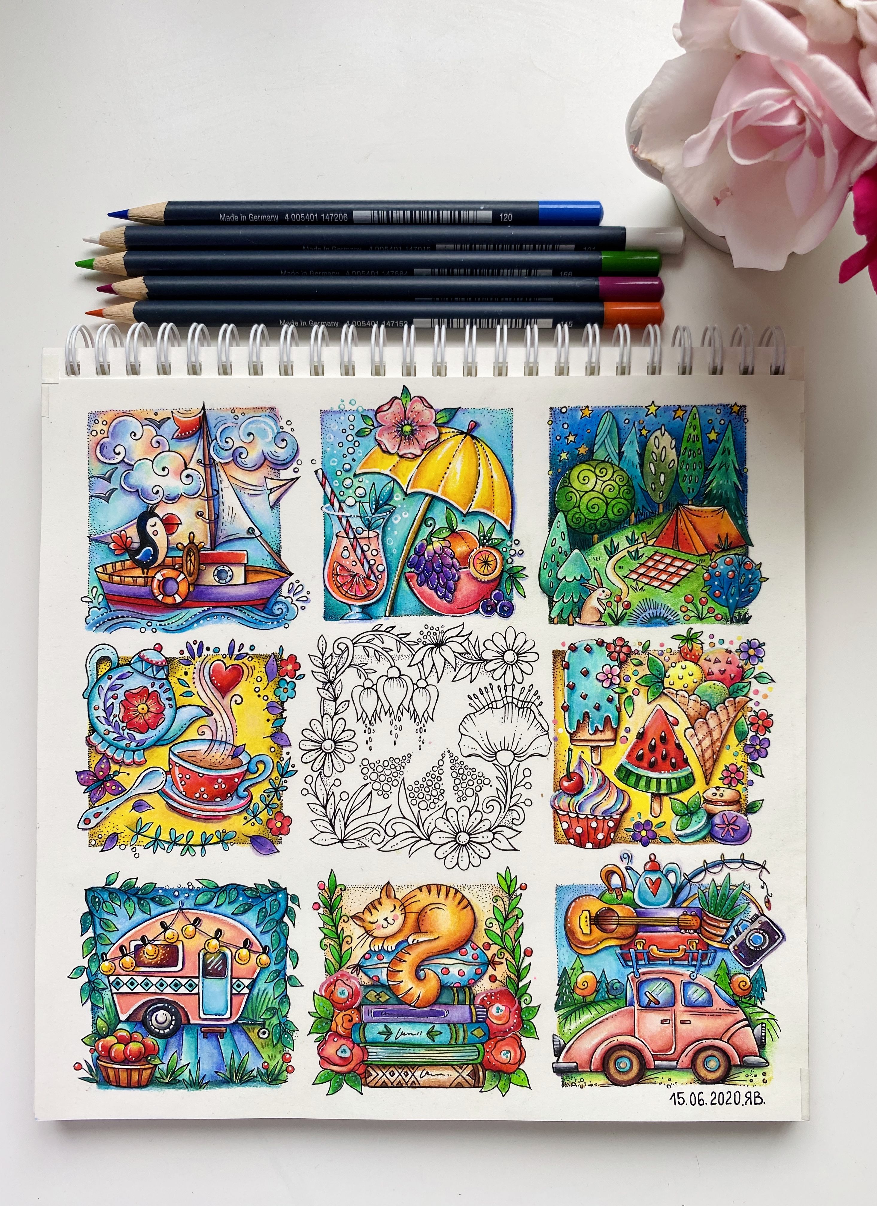 Free coloring page summer special by rita berman coloring book art book art color drawing art