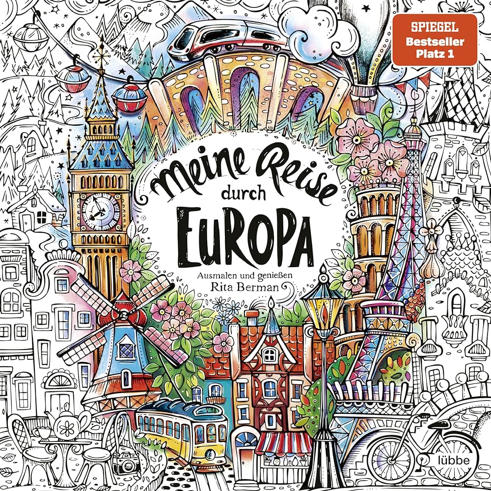 Meine reise durch europa ausmalen und genieãen berman rita books