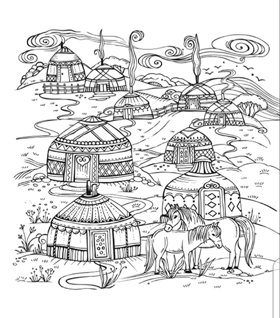 Meine reise durch asien rita berman adult coloring book