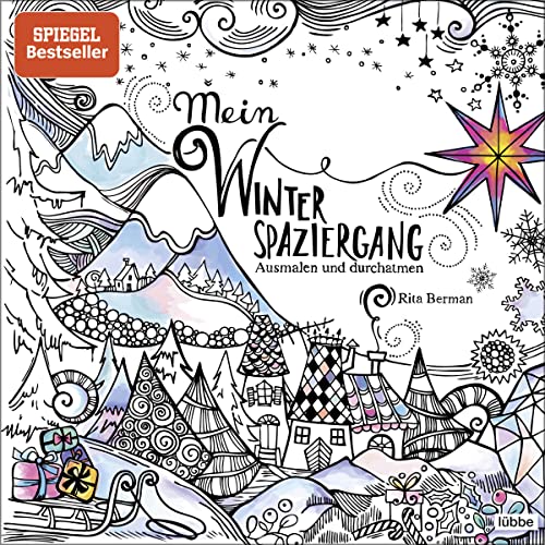 Mein winterspaziergang ausmalen und durchatmen