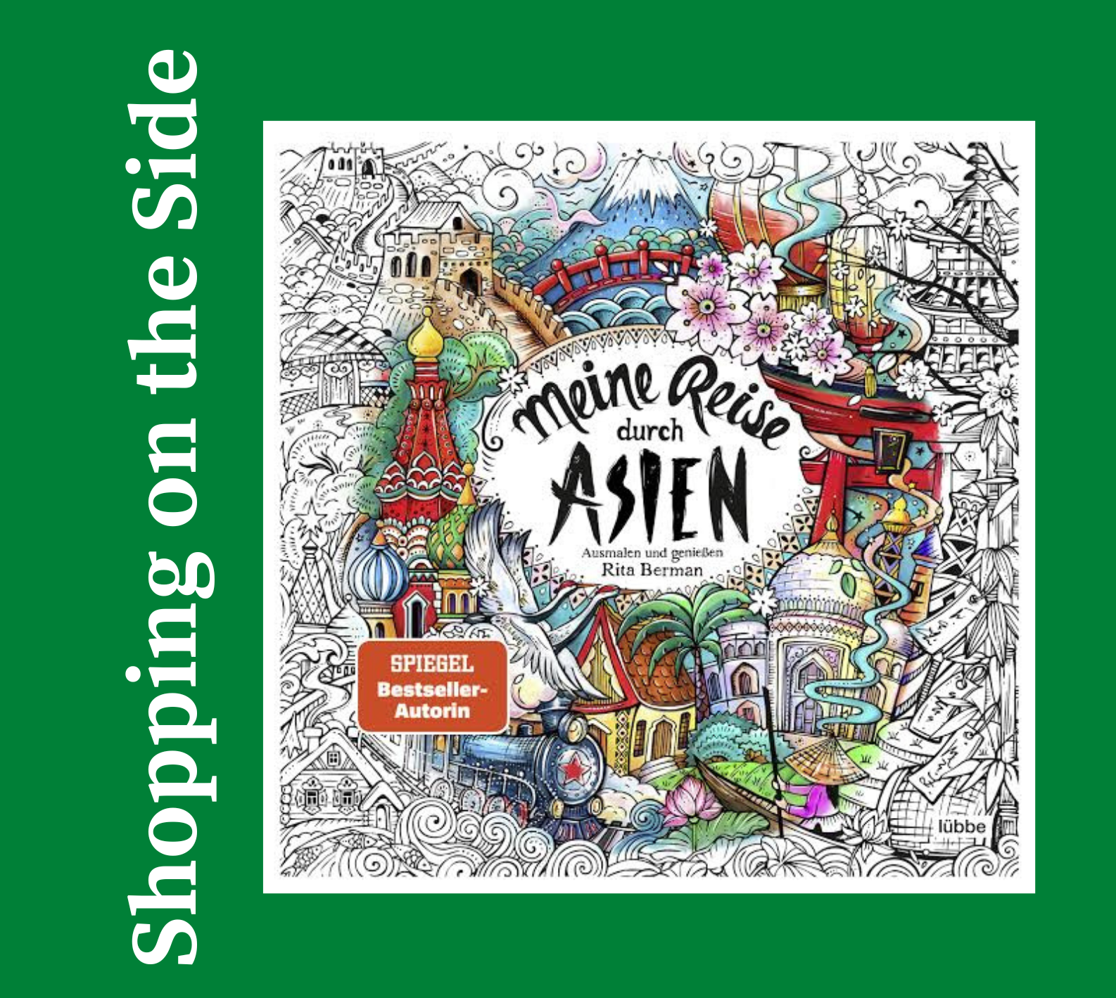 Meine reise durch asien rita berman adult coloring book