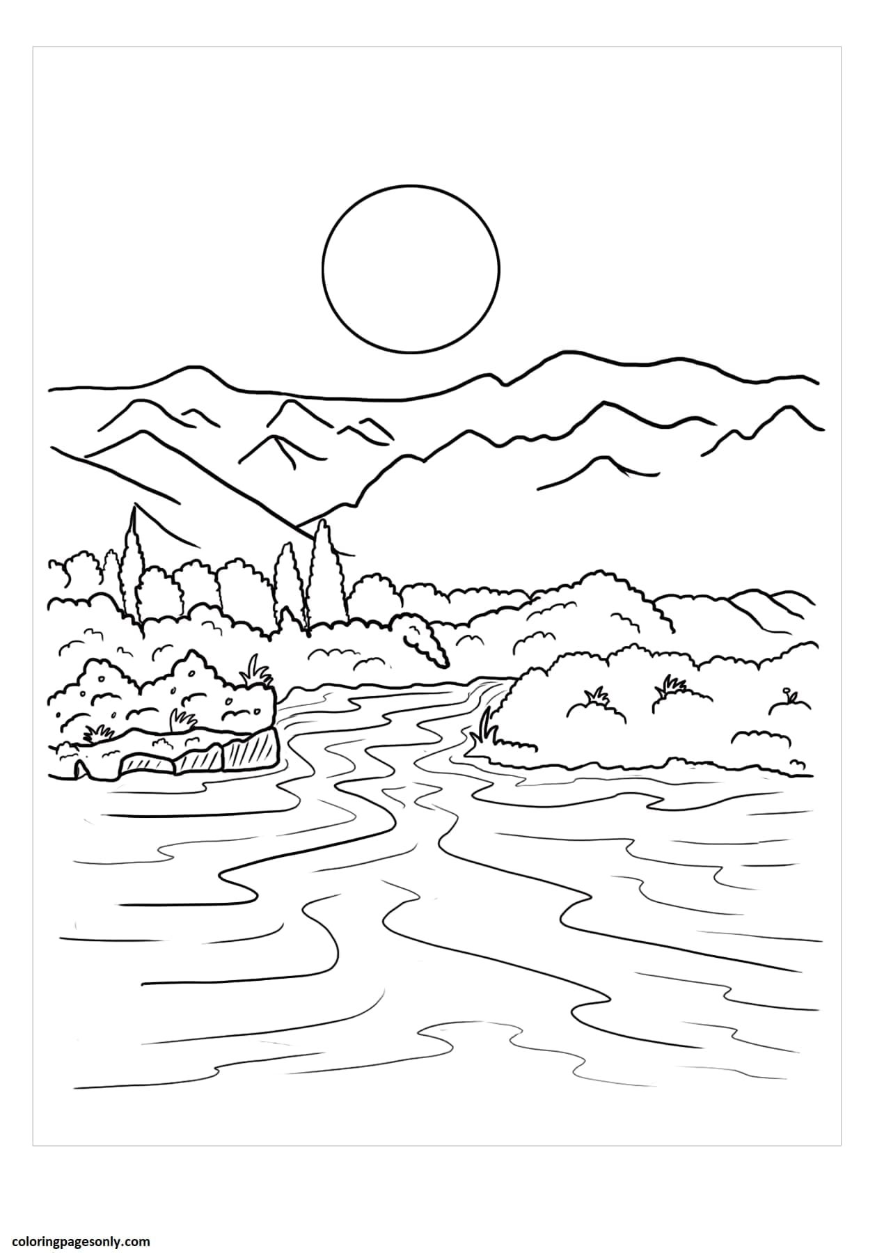 Rivers coloring pages printable for free download
