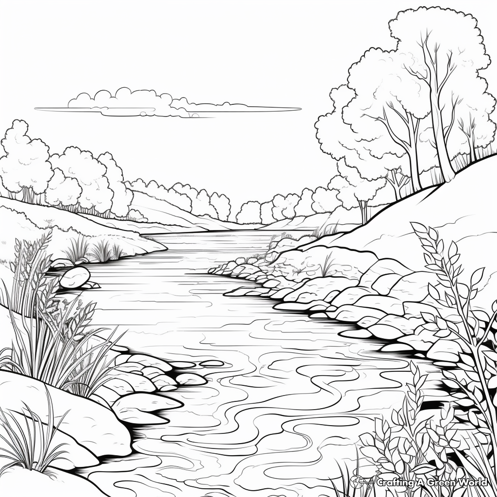 Nature coloring pages