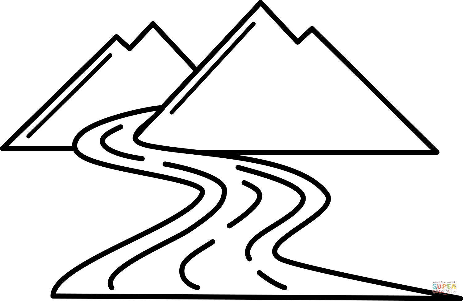 River coloring page free printable coloring pages