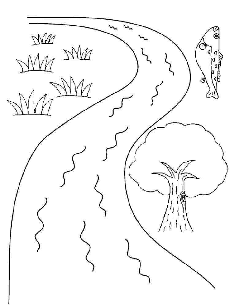 River coloring pages