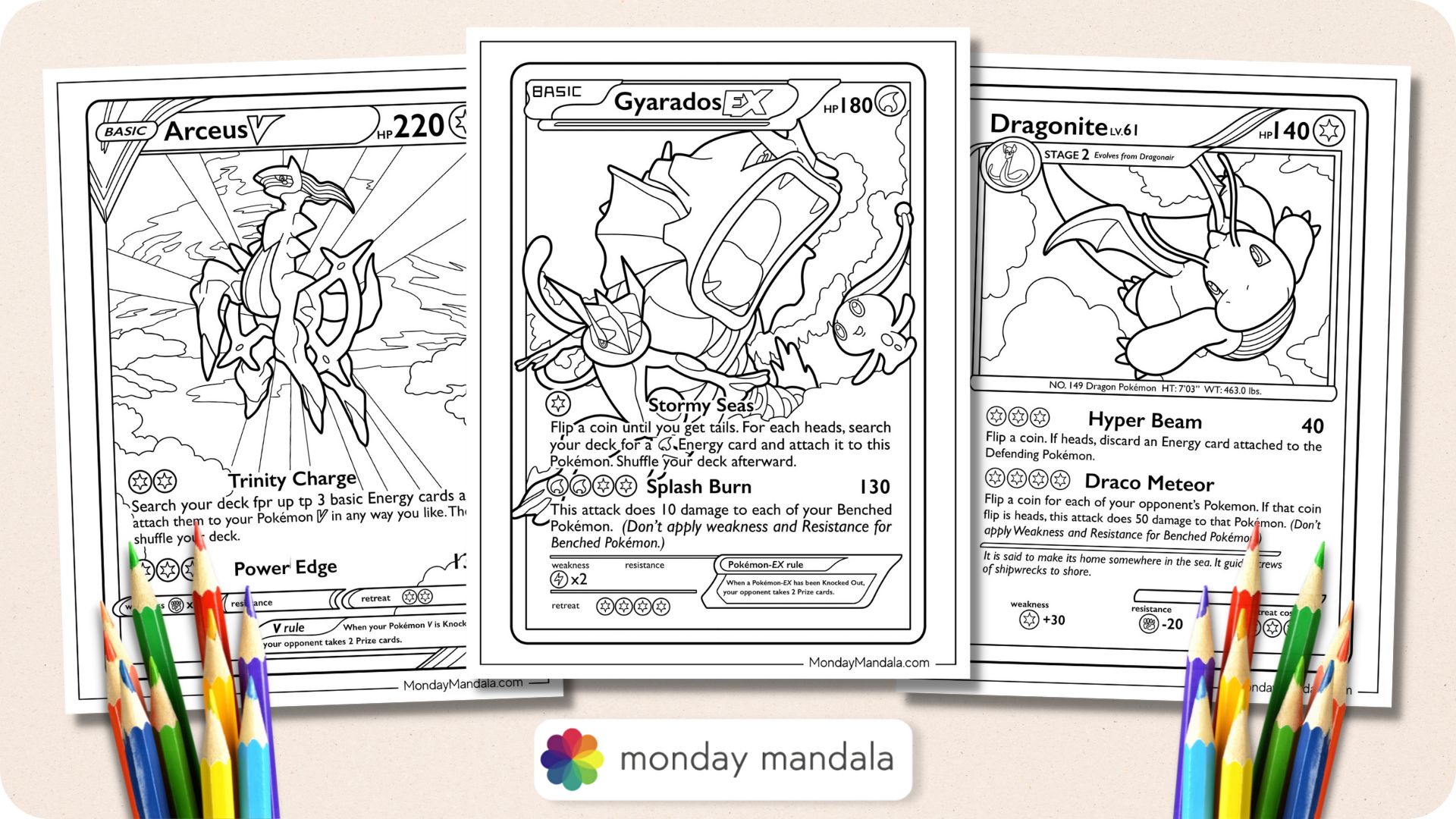 Pokemon card coloring pages free pdf printables