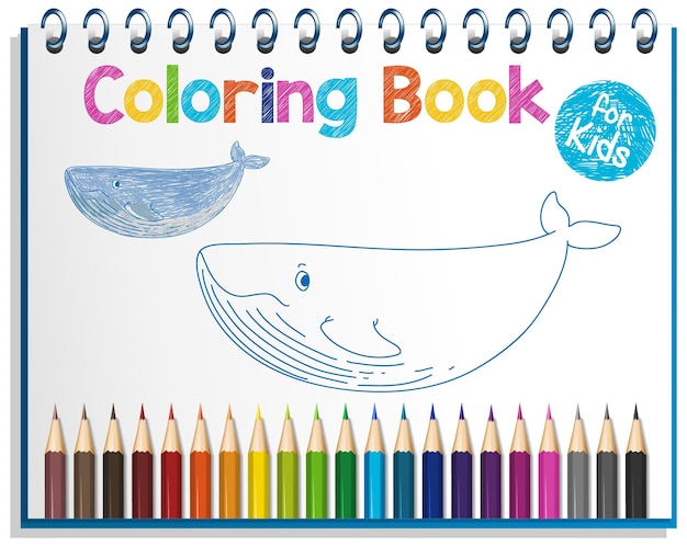 Page coloring card vectors illustrations for free download