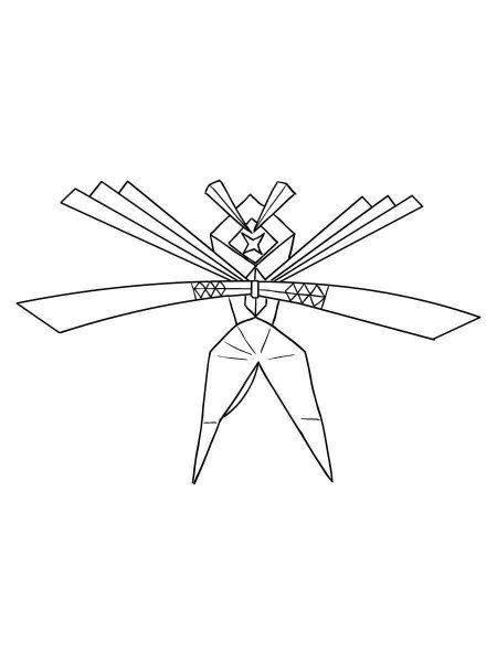 Kartana pokemon coloring pages