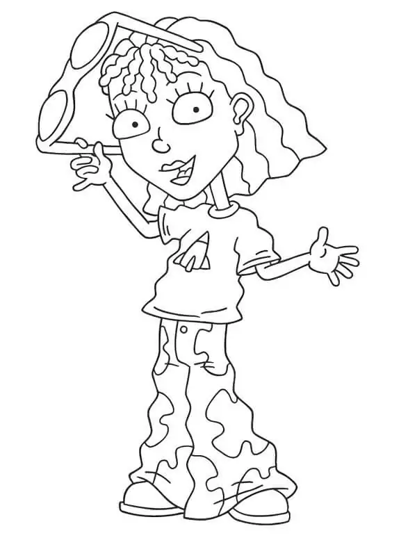 Regina rocket from rocket power coloring page