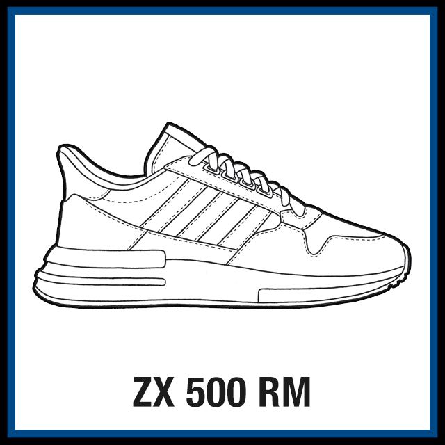Adidas zx rm sneaker coloring pages