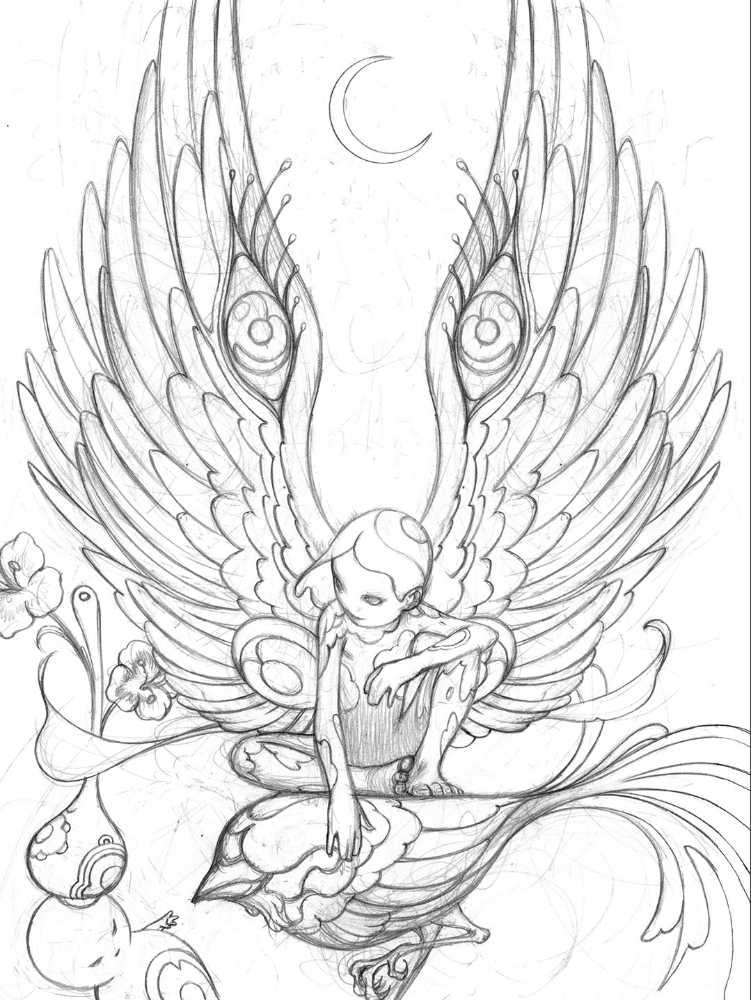 James jean on x rm is moonchild ððð bts namjoon sketch httpstcosvmudlhl x