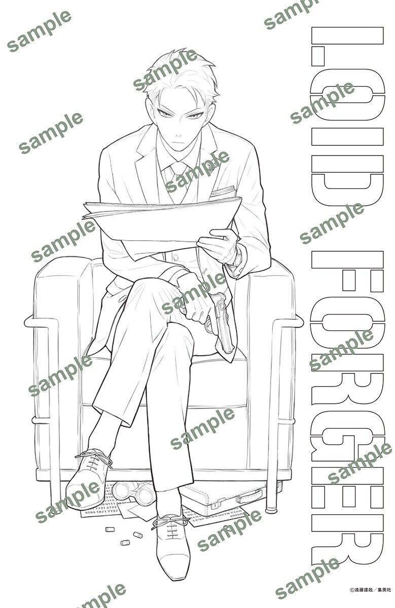 Spy x family official coloring book operation ironuri