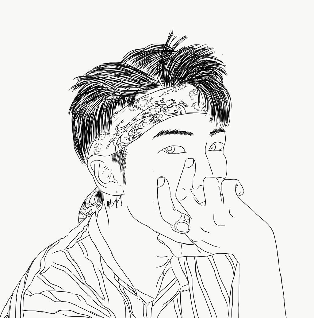 Rm kim namjoon fanart by idunnman on
