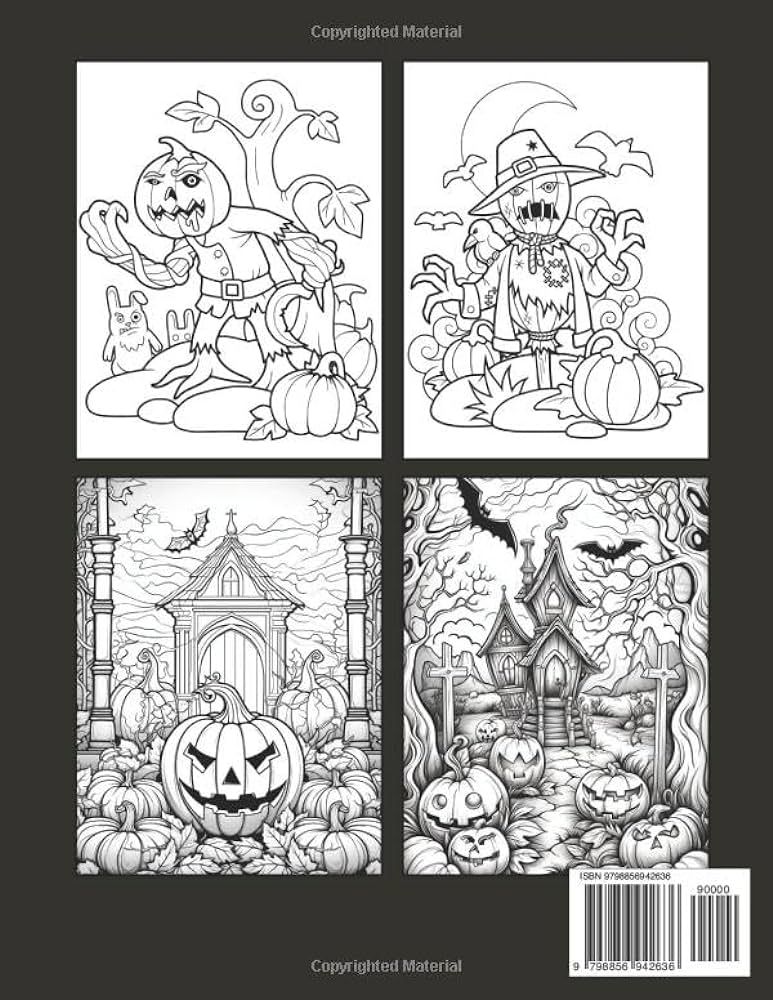 Large print halloween coloring book for adults an adult coloring book featuring fun and easy halloween designs with relaxing flowers cute animals pumpkins and much more halloween coloring books r
