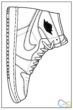 Colorful jordan coloring pages for kids