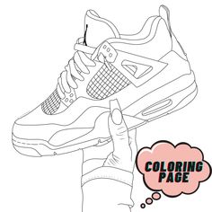 Colorful jordan coloring pages for kids