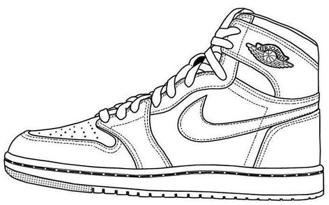 Colorful jordan coloring pages for kids