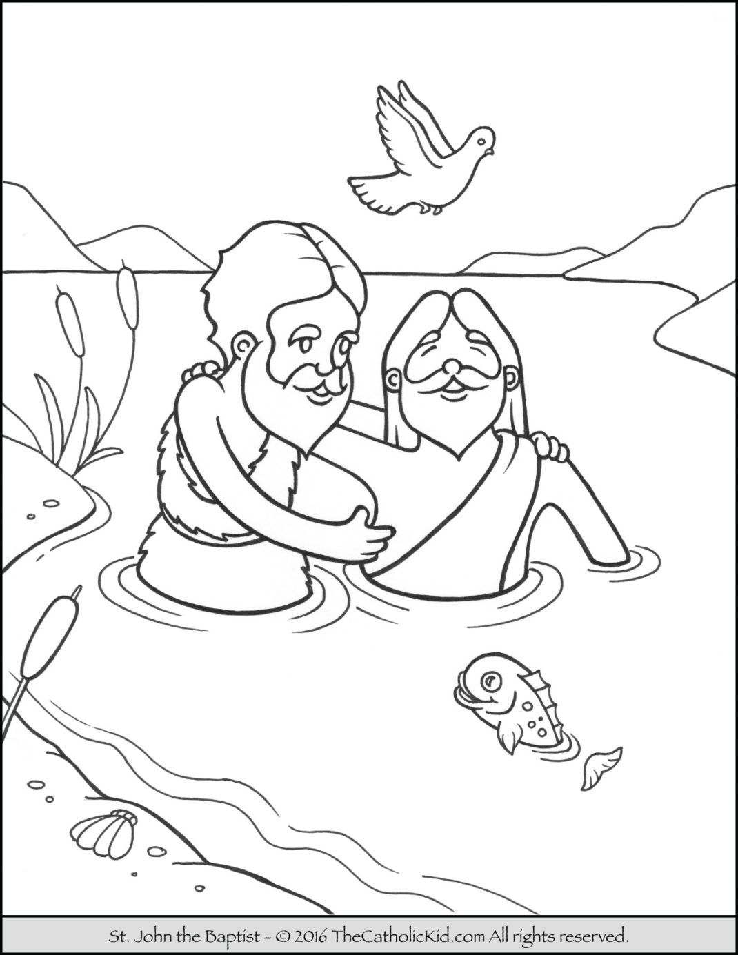Saint john the baptist jordan river coloring page cartoon jesus coloring pages bear coloring pages coloring pages inspirational