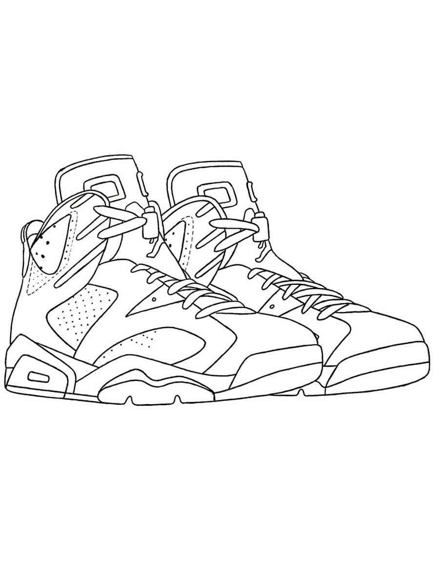 Air jordan coloring pages