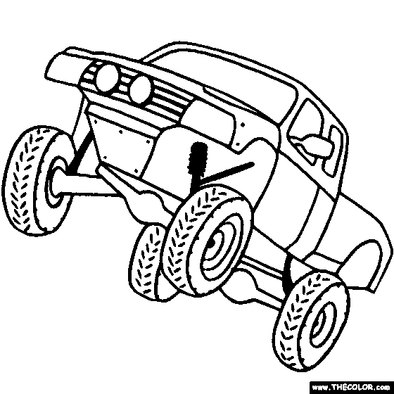 Off road vehicle coloring page color off
