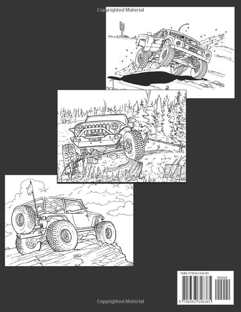 Off road coloring book amazing dirt bikes quads and all terrain four wheelers coloring pages with amazing design for all ages relaxation creativity oaks sultan books