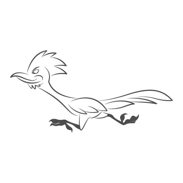 Roadrunner running stock illustrations royalty