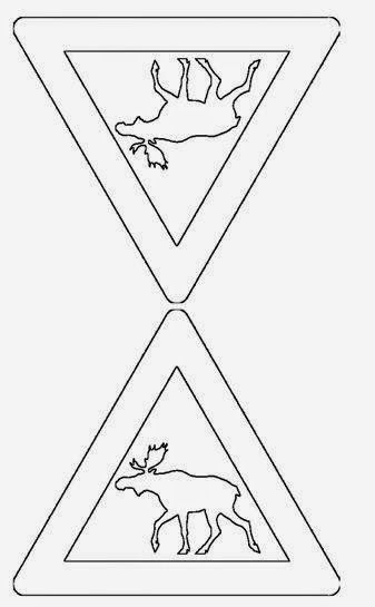 Less monly taught moose crossing sign
