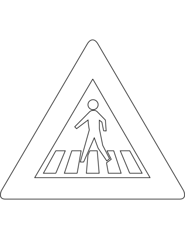 Free printable coloring pages of traffic signs