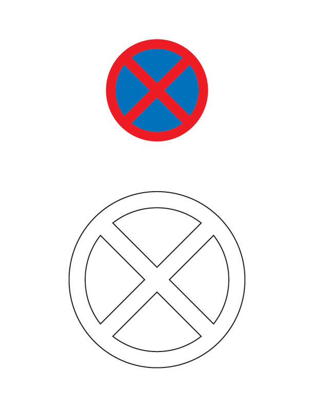 No stopping traffic sign coloring page download free no stopping traffic sign coloring page for kids best coloring pages