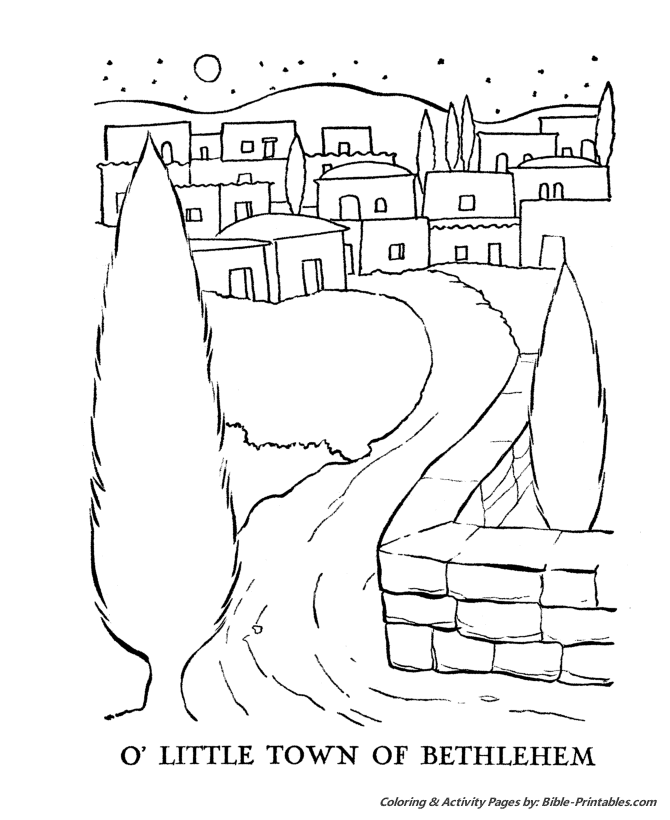 The christmas story coloring pages