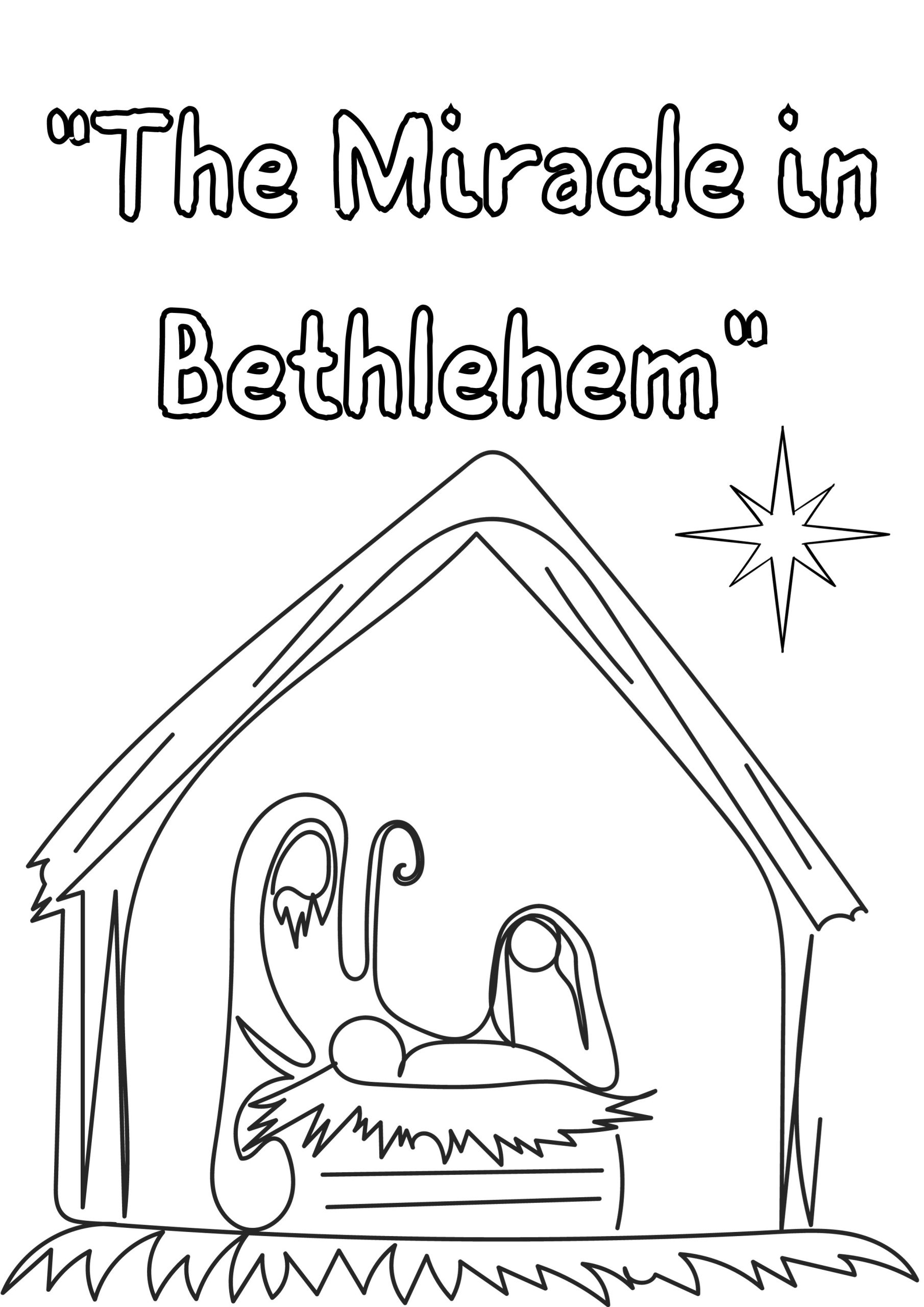 Nativity coloring and puzzle adventure made by teachers