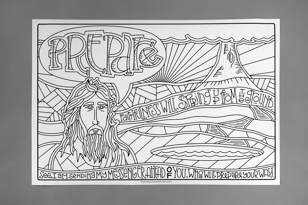 Advent journey coloring posters â advent activity art for all ages â illustrated ministry