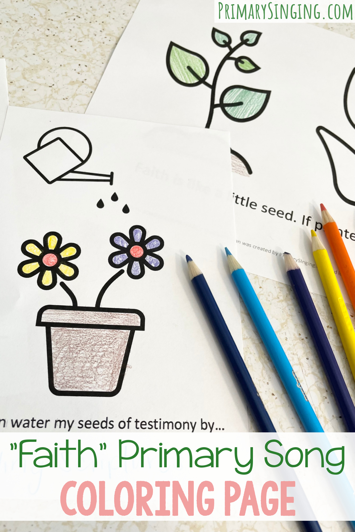 Faith song coloring page