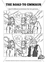 Luke road to emmaus kids spot the difference â