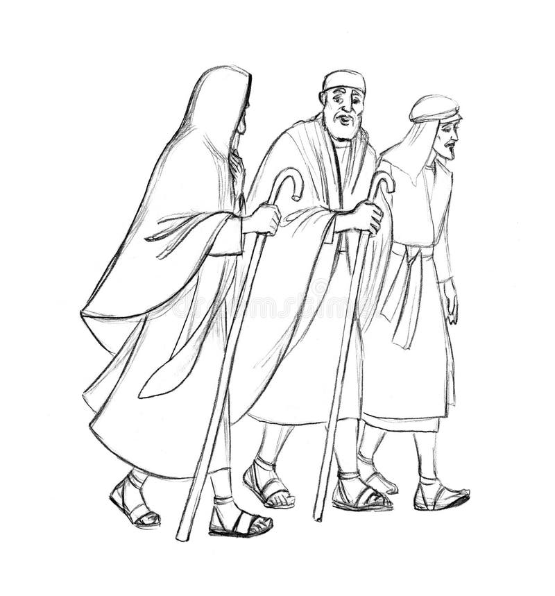 Disciples road stock illustrations â disciples road stock illustrations vectors clipart