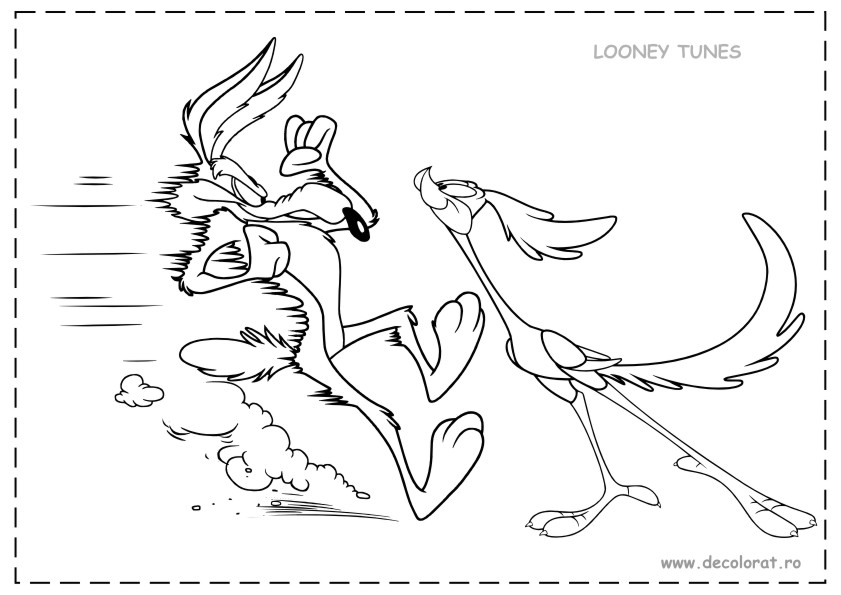 Road runner and wile e coyote cartoons â free printable coloring pages