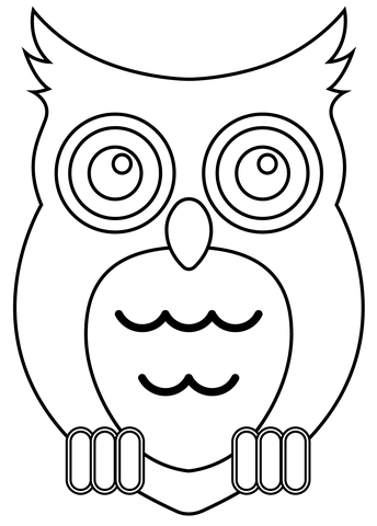 Owl emoji coloring page free printable coloring pages