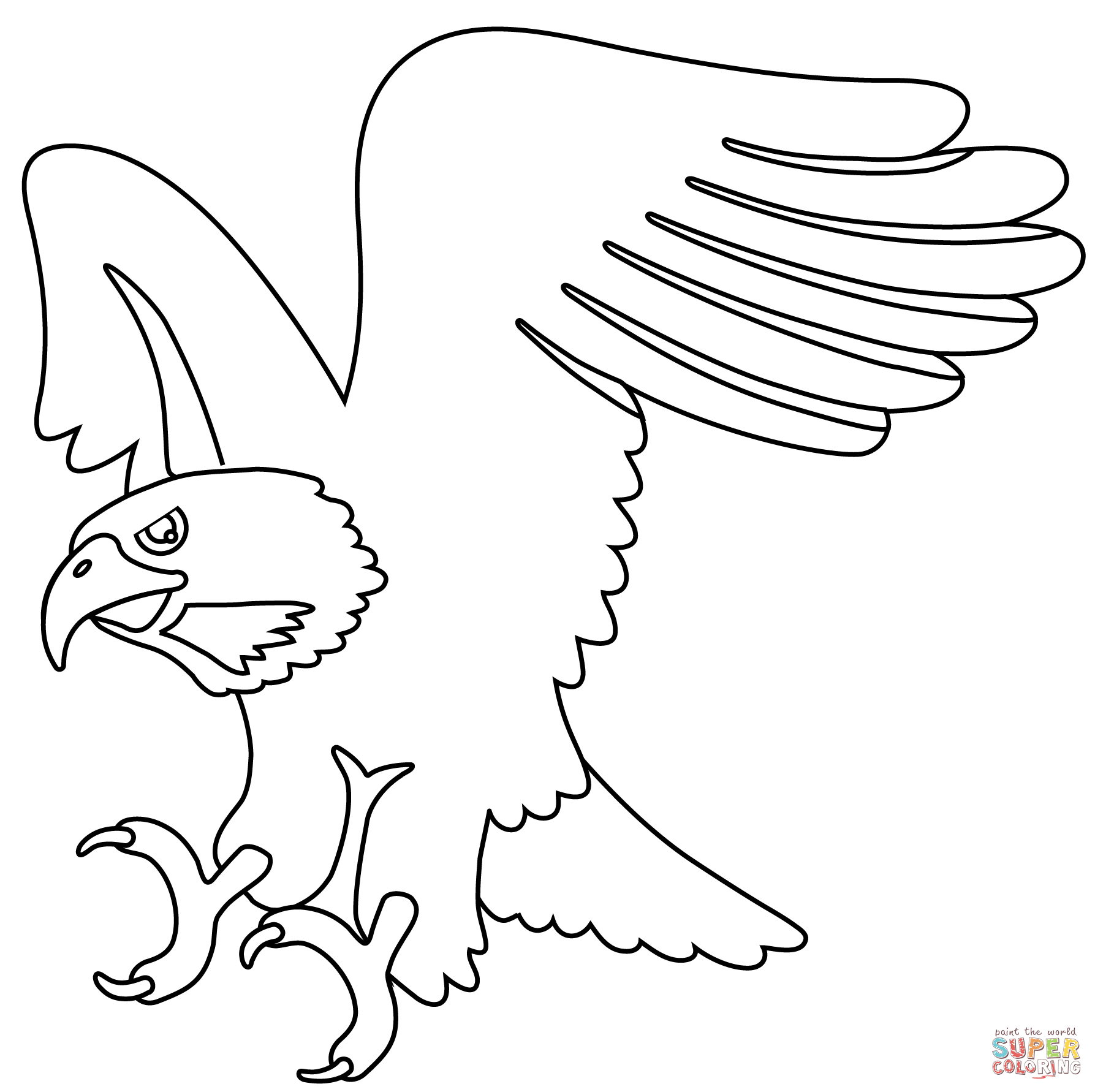 Eagle emoji coloring page free printable coloring pages