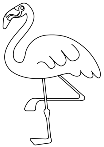 Flamingo emoji coloring page free printable coloring pages