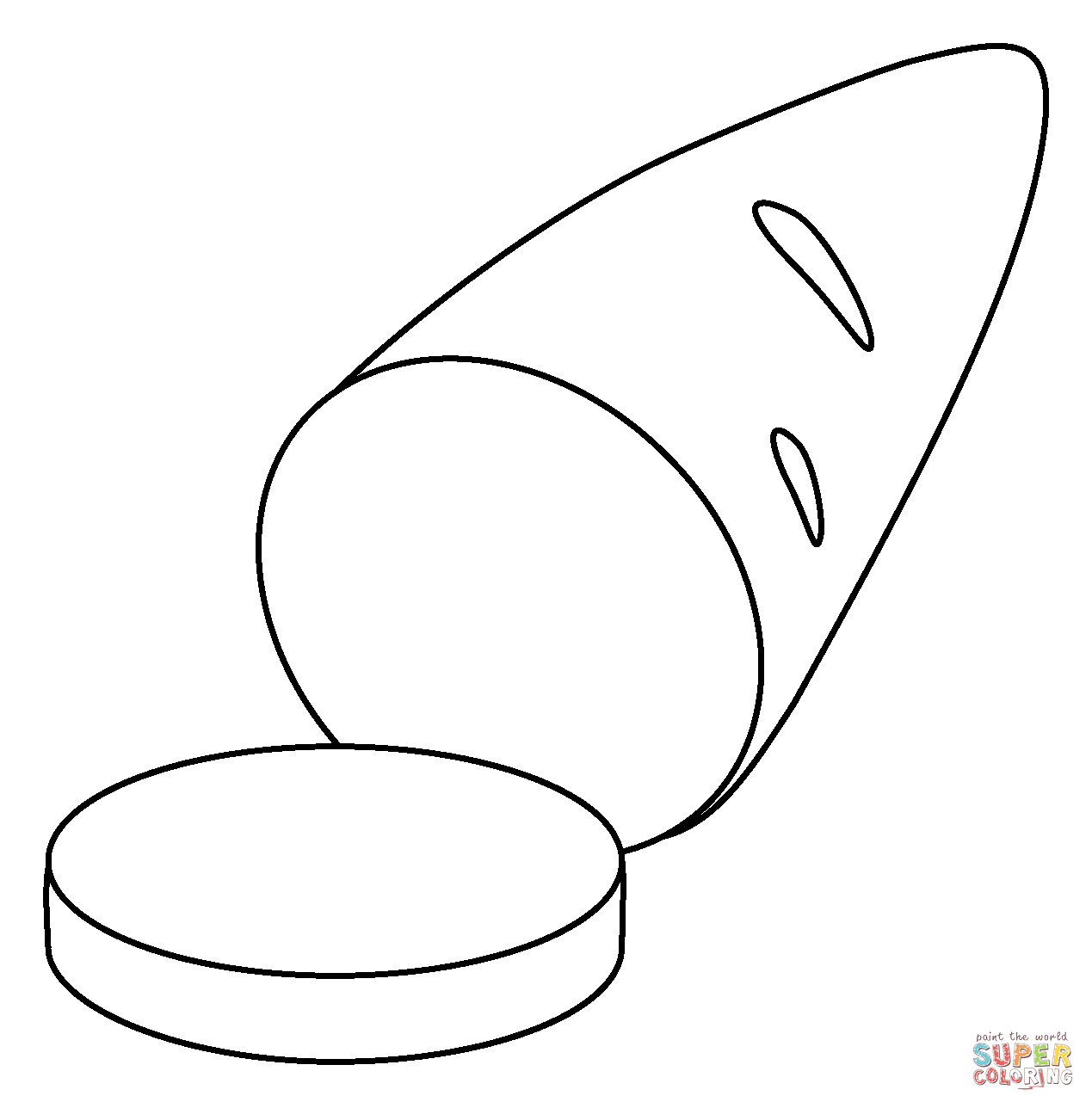 Roasted sweet potato emoji coloring page free printable coloring pages