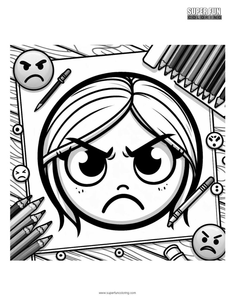 Emoji coloring sheets